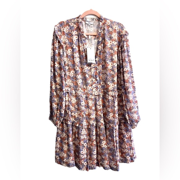 Rails Revolve New Floral Long Sleeve Mini Dress - Picture 2 of 5